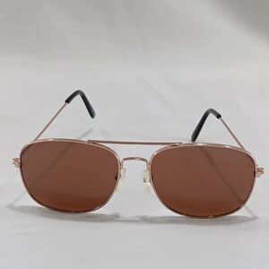 Aviator Sunglasses Men Gold Metal Frames Brown Lenses Unbranded Classic Retro